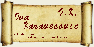 Iva Karavesović vizit kartica